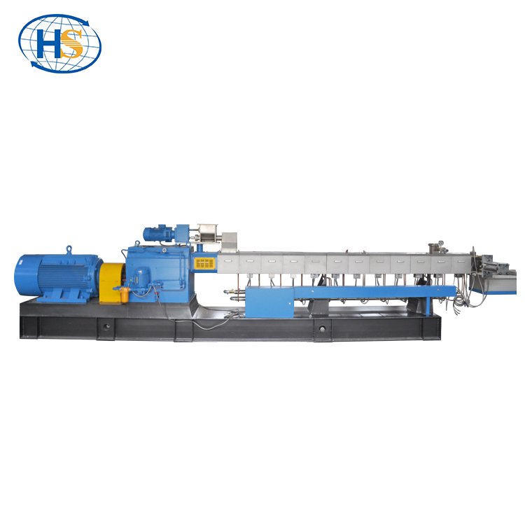 TPU Rubber Recycle Twin Screw Extruder with Water Strand Cooling Pelletizing System