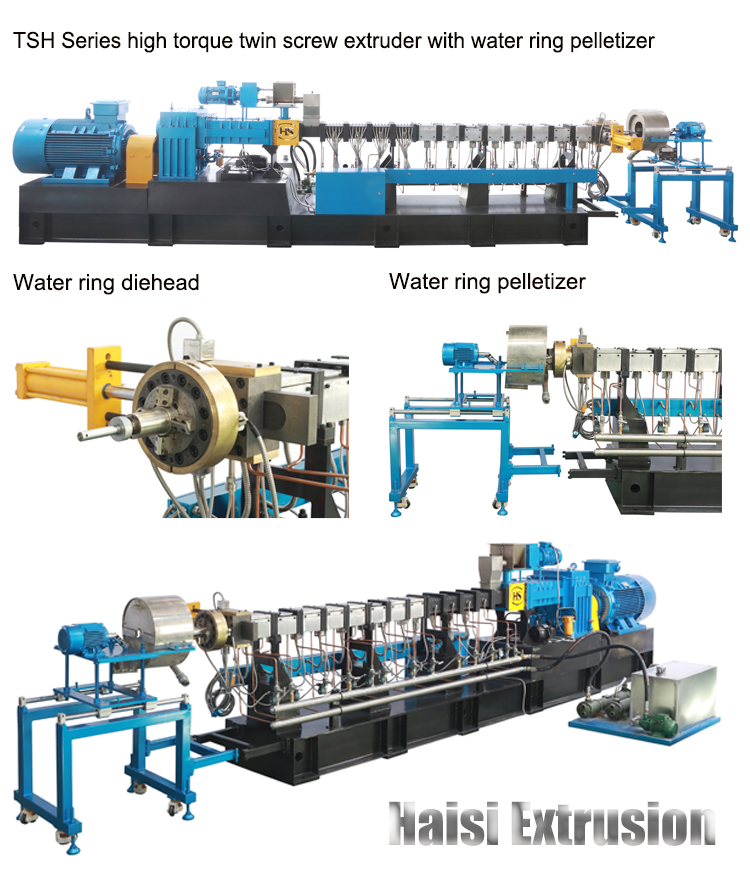 Plastic Extruder Water Ring Pelletizing Line